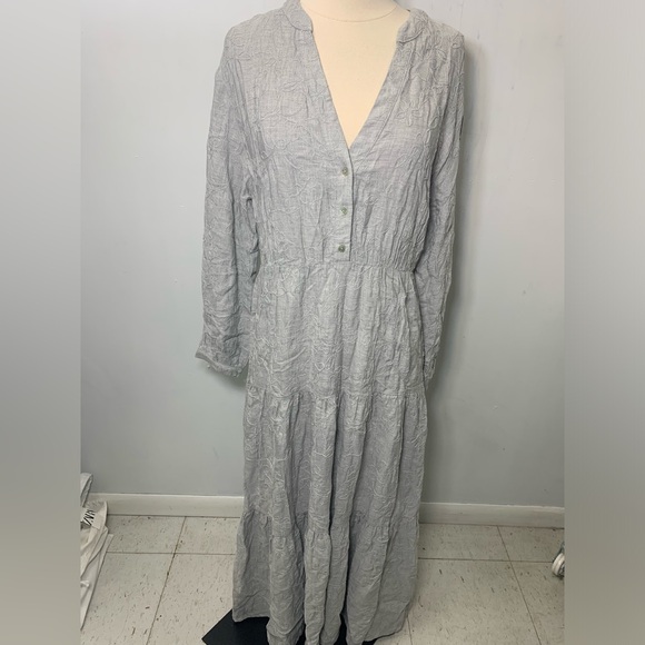 Zara Long Sleeve Dress in Light Gray - Picture 4 of 16